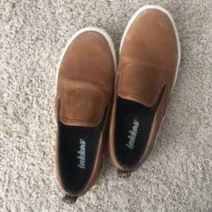 Brown leather shoes